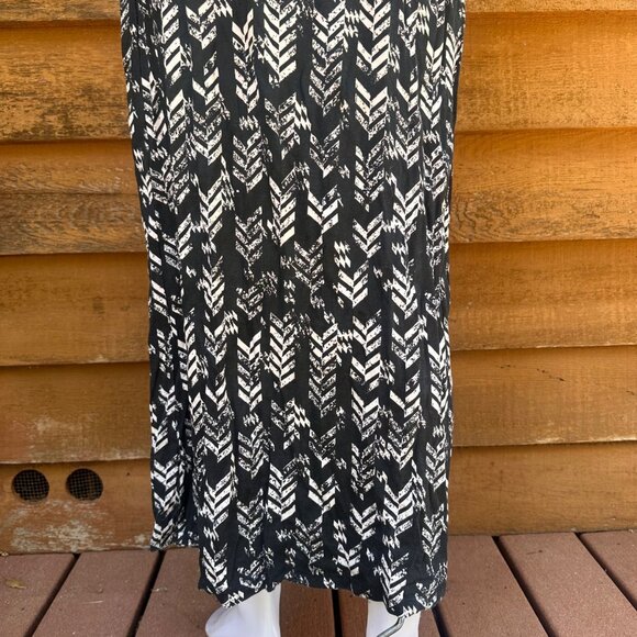Roxy Black & White Strapless Maxi Dress Size M - Picture 8 of 8